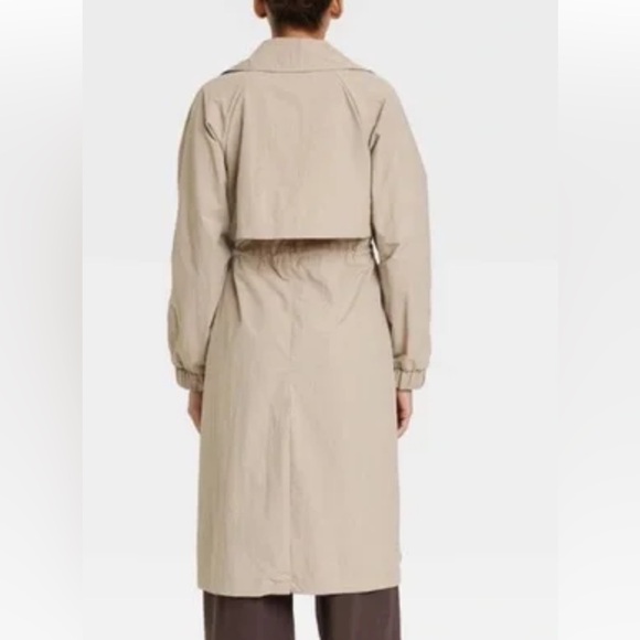 All in Motion Beige Lightweight Trench Coat Utility Jacket Small - Picture 2 of 10
